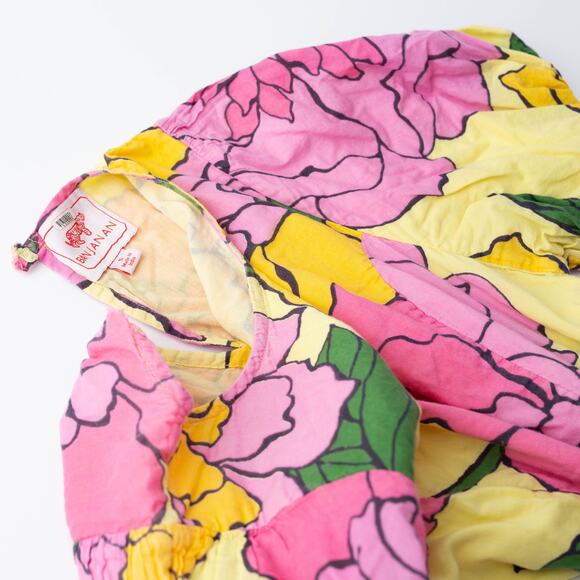 Banjanan Gracia Pink Floral Cotton Dress S - Picture 6 of 10